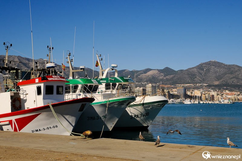 Costa del Sol. Kutry rybackie w porcie w Fuengiroli.  - foto: wnieznane.pl