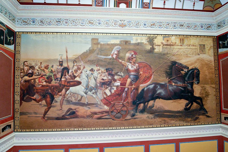 Grecka wyspa Korfu. Wnętrze pałacu Achillion niedaleko Gastouri. - foto: Bodzis Grecka wyspa Korfu. Wnętrze pałacu Achillion niedaleko Gastouri. - foto: Bodzis