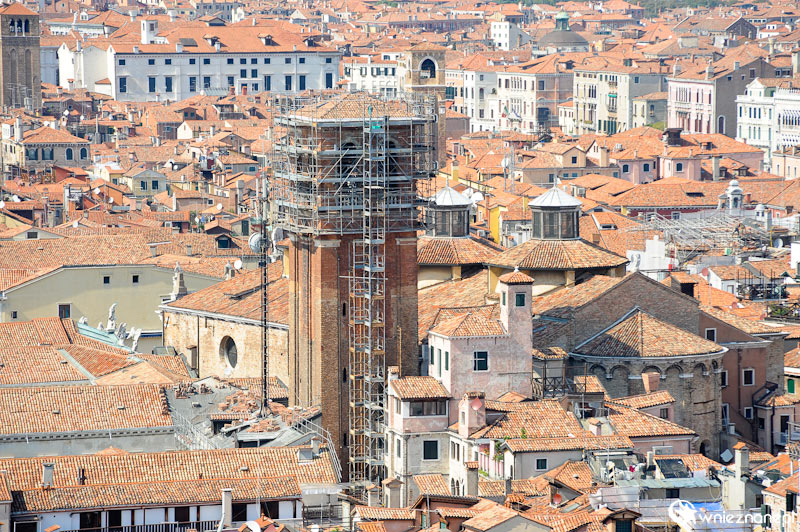 Wenecja. Fantastyczna panorama miasta widziana z Campanile di San Marco. - foto: wnieznane.pl