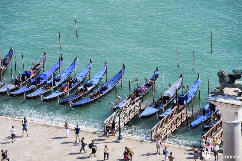 Wenecja. Riva degli Schiavoni widziana z Campanile di San Marco.   - foto: wnieznane.pl
