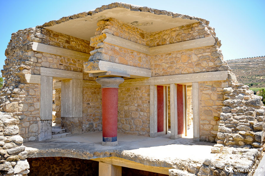 Wyspa Kreta. Ruiny starożytnego pałacu w Knossos.  - foto: wnieznane.pl
