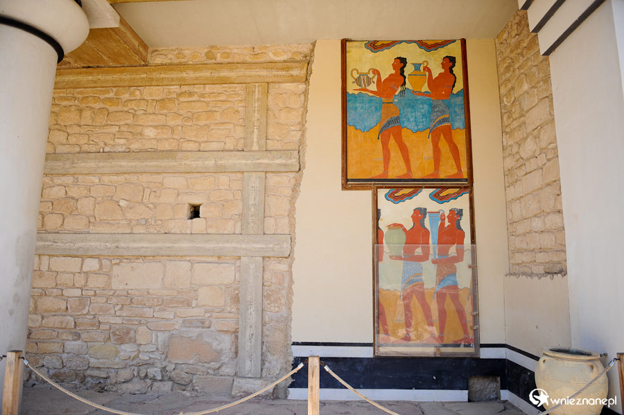 Wyspa Kreta. Ruiny starożytnego pałacu w Knossos. - foto: wnieznane.pl Wyspa Kreta. Ruiny starożytnego pałacu w Knossos. - foto: wnieznane.pl