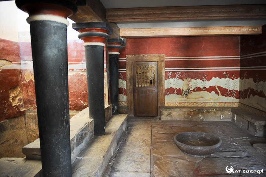 Wyspa Kreta. Ruiny starożytnego pałacu w Knossos.  - foto: wnieznane.pl