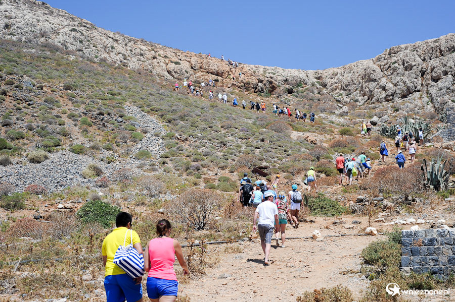 Wyspa Kreta. Podejście do Twierdzy na Gramvousie. - foto: wnieznane.pl