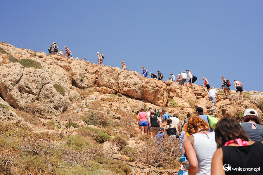 Wyspa Kreta. Podejście do Twierdzy na Gramvousie. - foto: wnieznane.pl