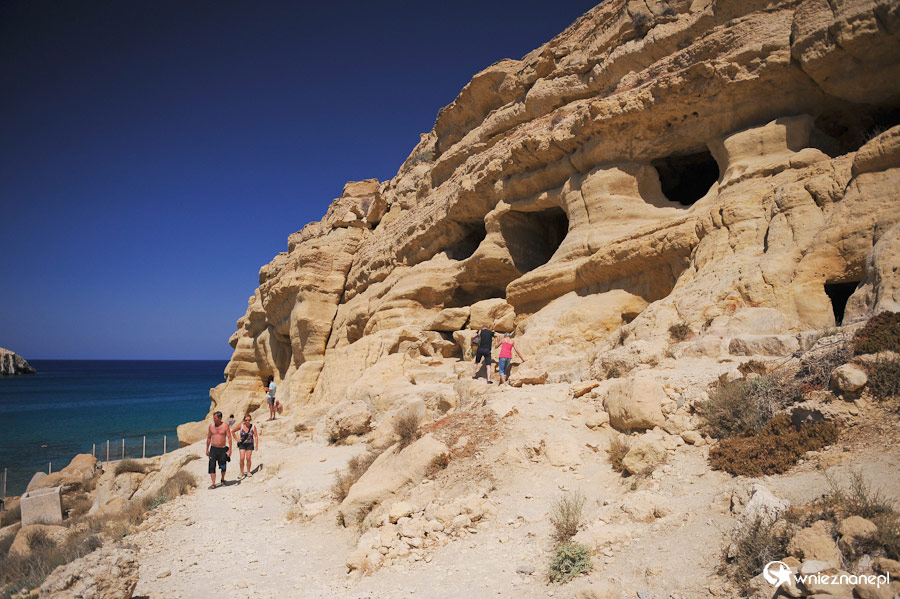 Wyspa Kreta. Jaskinie w Matali. - foto: wnieznane.pl