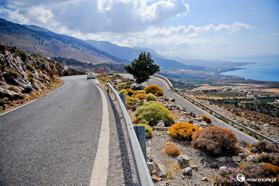 Wyspa Kreta. Kręta droga do Chora Sfakion. - foto: wnieznane.pl Wyspa Kreta. Kręta droga do Chora Sfakion. - foto: wnieznane.pl