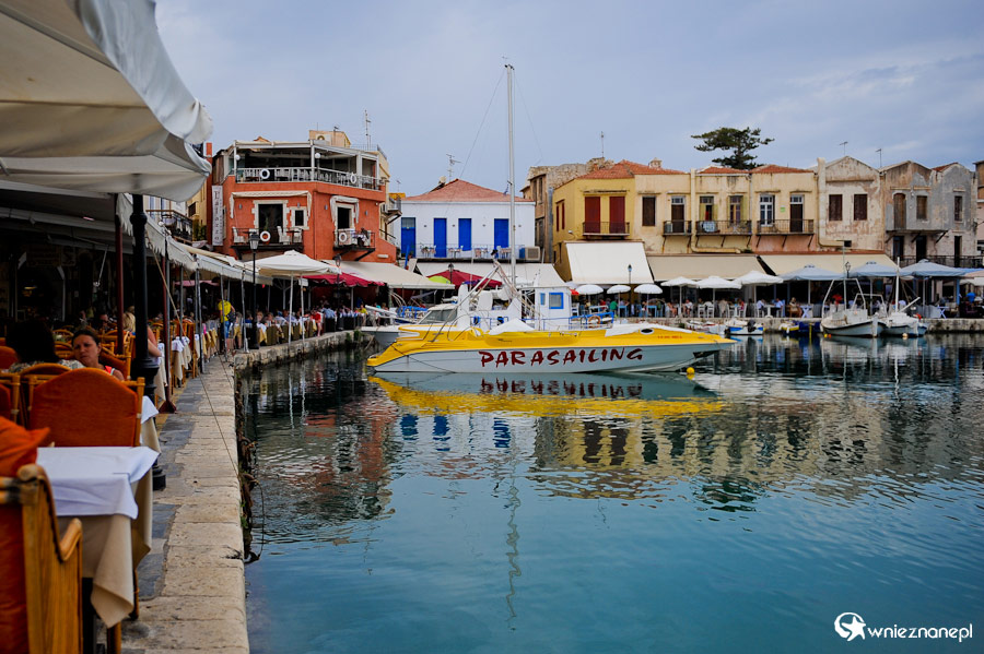 Wyspa Kreta. Mały wenecki port w Rethymnonie.  - foto: wnieznane.pl