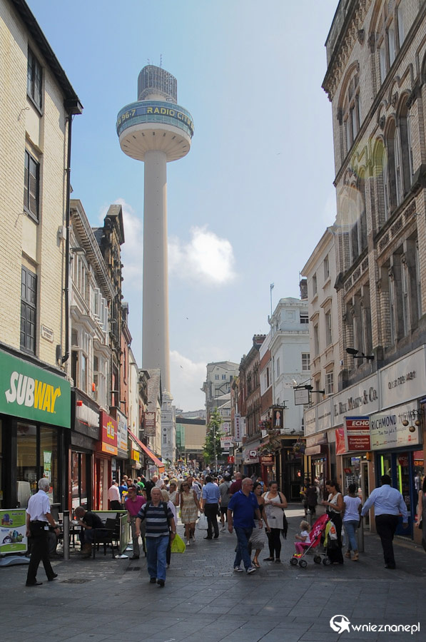 Liverpool. Wieża widokowa St John's Beacon. - foto: wnieznane.pl