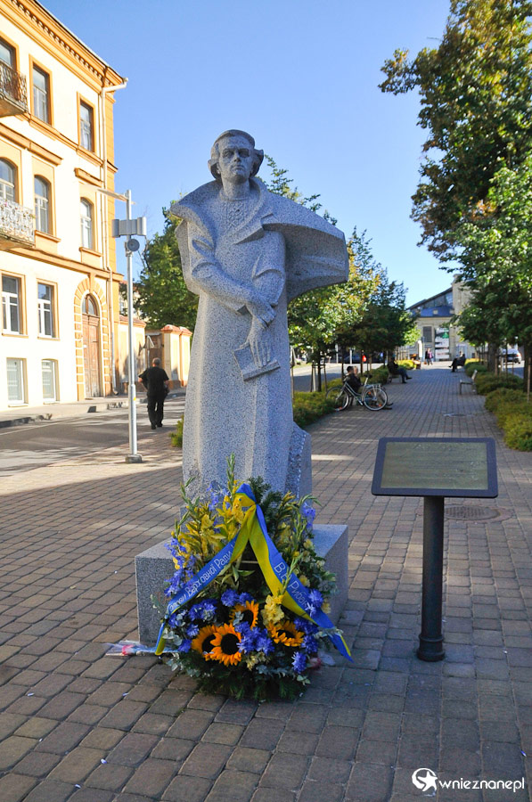 Wilno. Pomnik w centrum miasta. - foto: wnieznane.pl Wilno. Pomnik w centrum miasta. - foto: wnieznane.pl