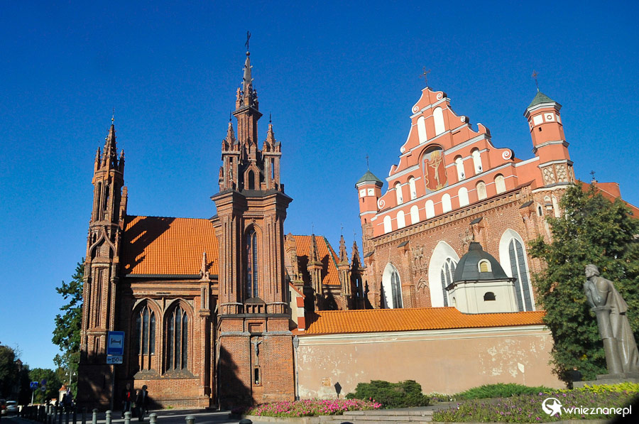 Wilno. Kościół św. Anny. - foto: wnieznane.pl