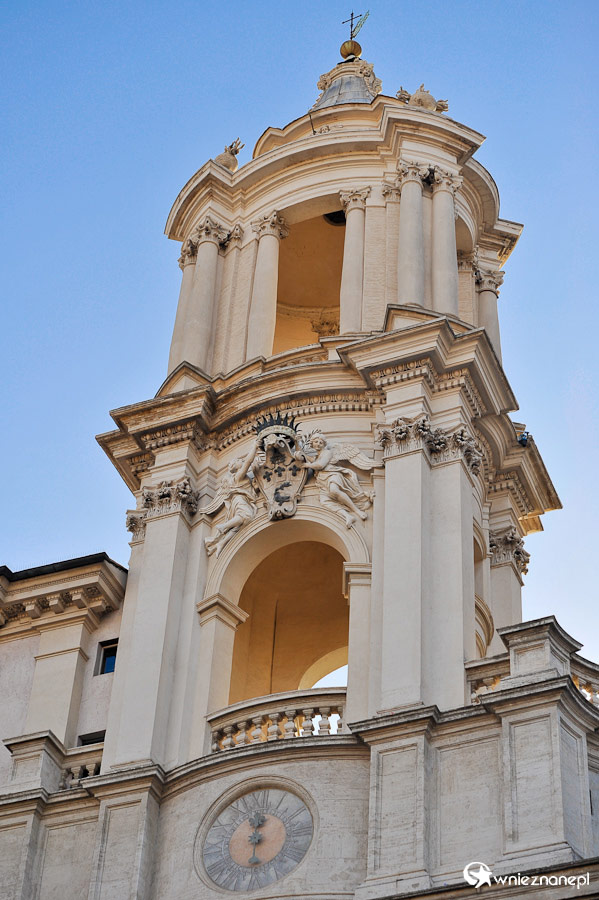 Rzym. Kościół Sant' Agnese in Agone. - foto: wnieznane.pl