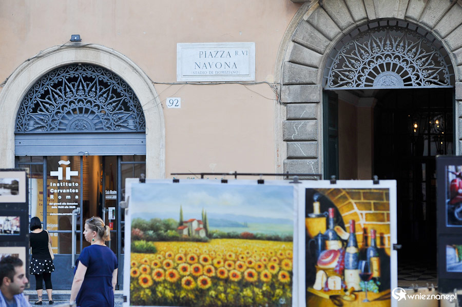 Rzym. Na Piazza Navona.  - foto: wnieznane.pl