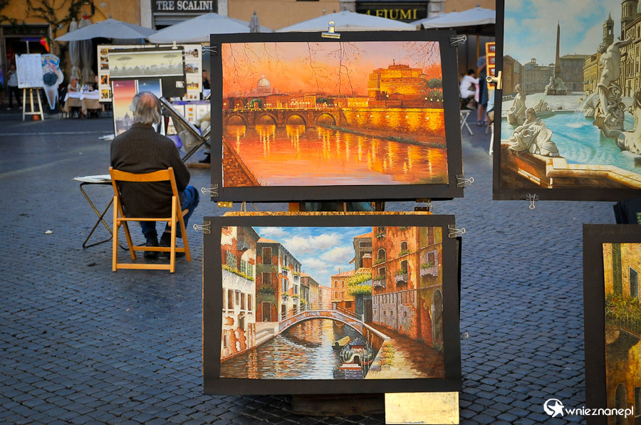 Rzym. Piękne obrazy na Piazza Navona. - foto: wnieznane.pl
