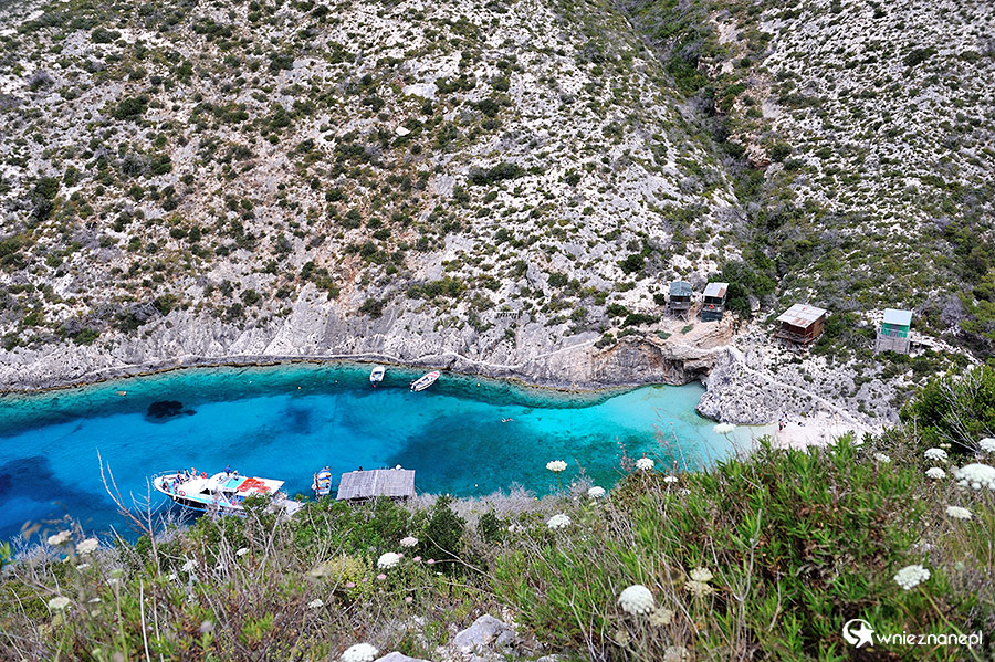 Zakynthos. Porto Vromi widziane z góry. - foto: wnieznane.pl