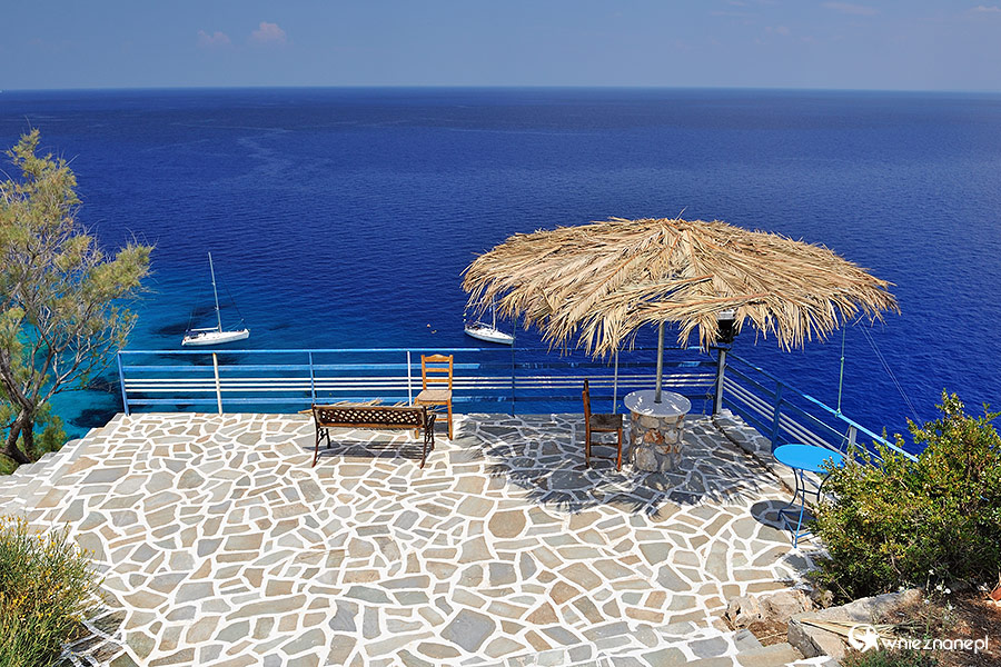 Zakynthos. Taras widokowy przy tawernie w Skinari. - foto: wnieznane.pl