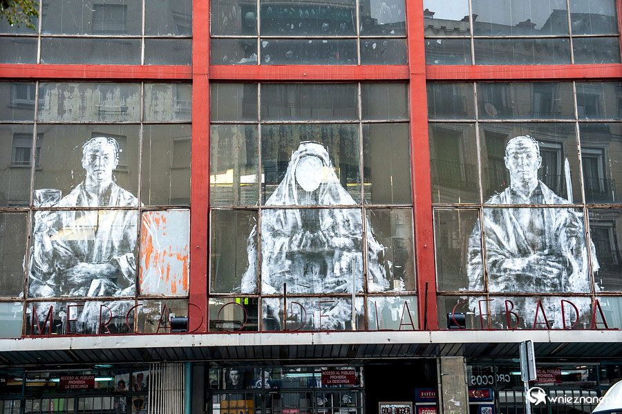 Madryt. Malunki na budynku w dzielnicy Rastro. - foto: wnieznane.pl
