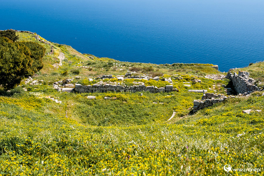 Santorini. Na terenie ruin Starożytnej Thery. - foto: wnieznane.pl