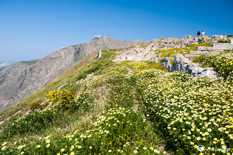 Santorini. Na terenie ruin Starożytnej Thery. - foto: wnieznane.pl
