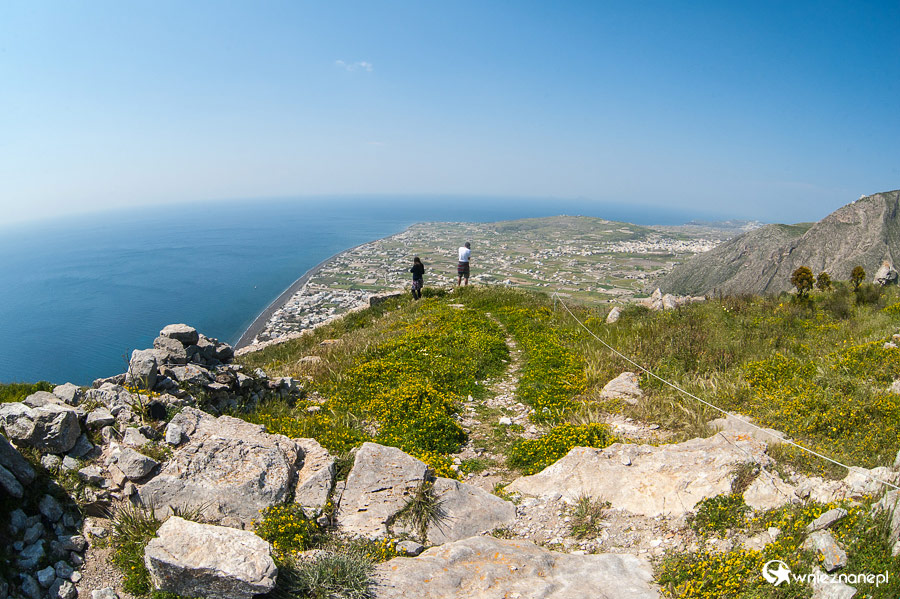 Santorini. Na terenie ruin Starożytnej Thery. - foto: wnieznane.pl