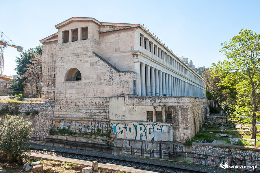 Ateny. Na terenie starożytnej Agory - Stoa Attalosa. - foto: wnieznane.pl