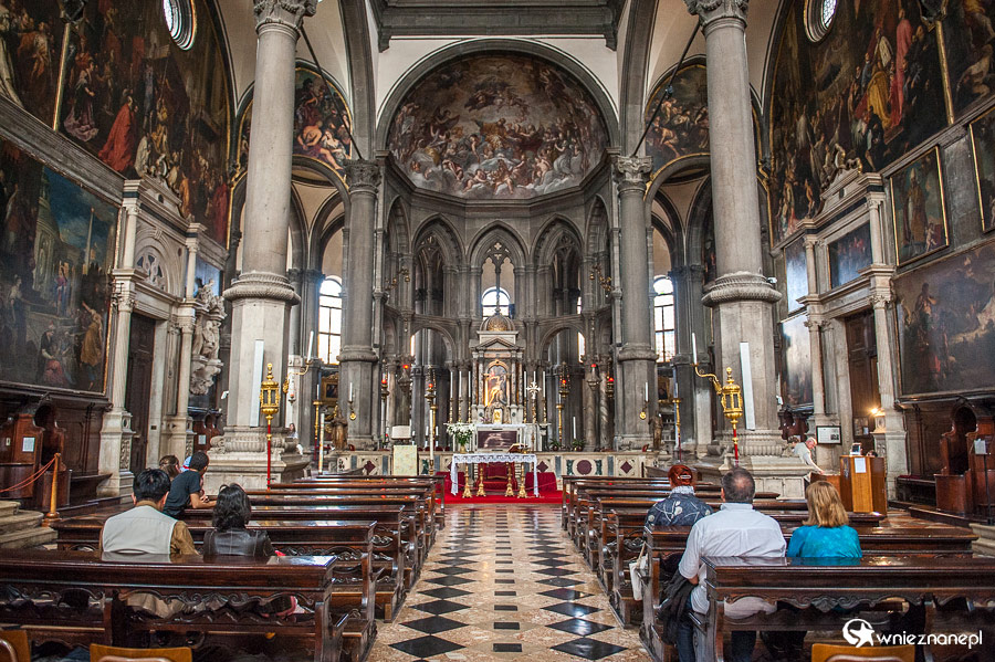 Wenecja. Wspaniałe wnętrze kościoła San Zaccaria. - foto: wnieznane.pl