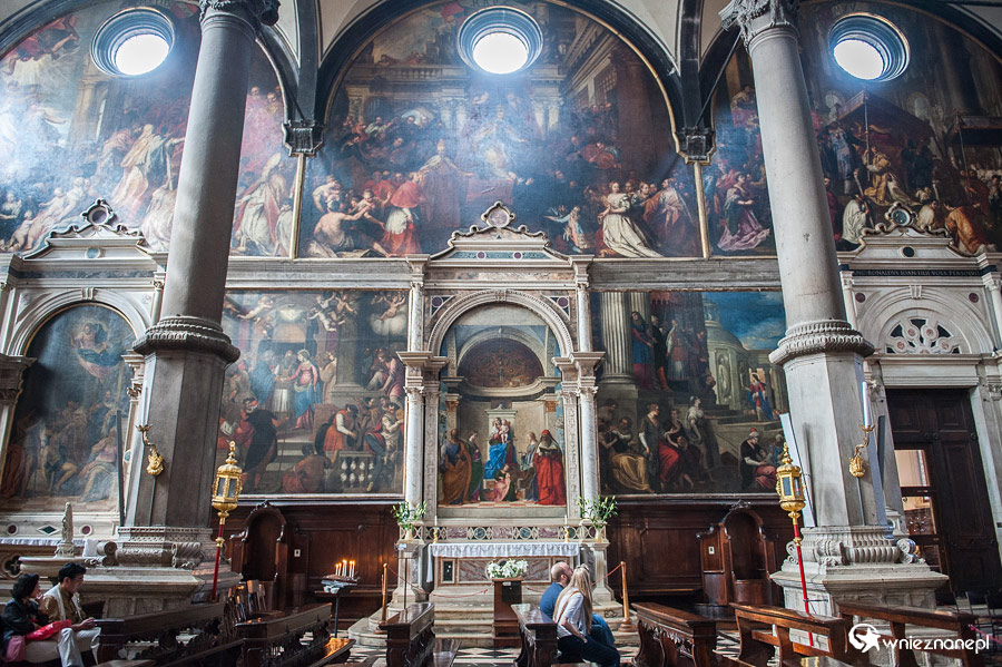 Wenecja. Wspaniałe wnętrze kościoła San Zaccaria. - foto: wnieznane.pl