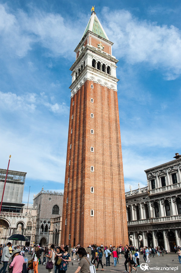 Wenecja. Campanile di San Marco to najlepszy punkt widokowy w Wenecji. - foto: wnieznane.pl