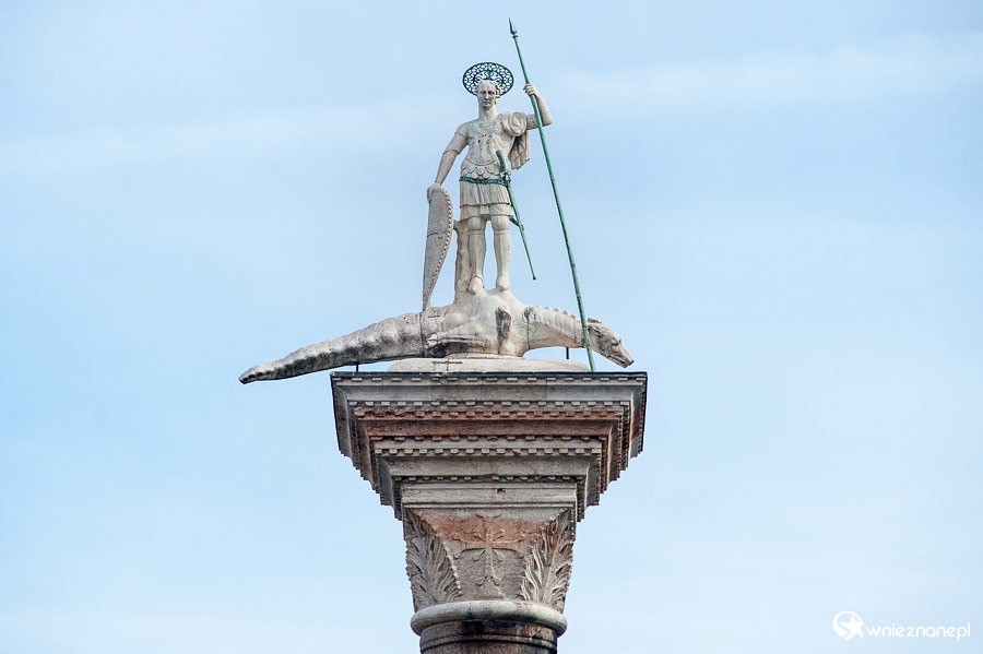 Wenecja. Kolumna na Piazzetta San Marco. - foto: wnieznane.pl