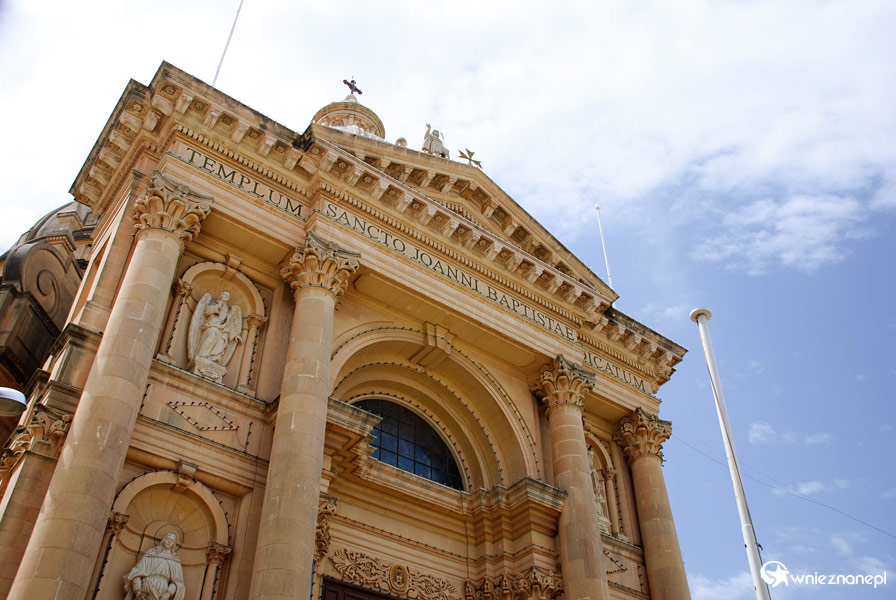 Gozo. Xewkija. Kościół św. Jana Chrzciciela. - foto: wnieznane.pl