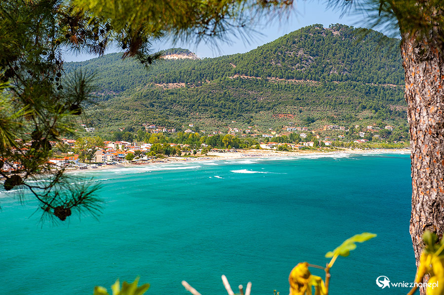Thassos. Widok na Golden Beach. - foto: wnieznane.pl Thassos. Widok na Golden Beach. - foto: wnieznane.pl