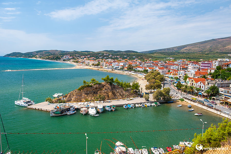 Thassos. Widok na wieś Limenaria. - foto: wnieznane.pl Thassos. Widok na wieś Limenaria. - foto: wnieznane.pl