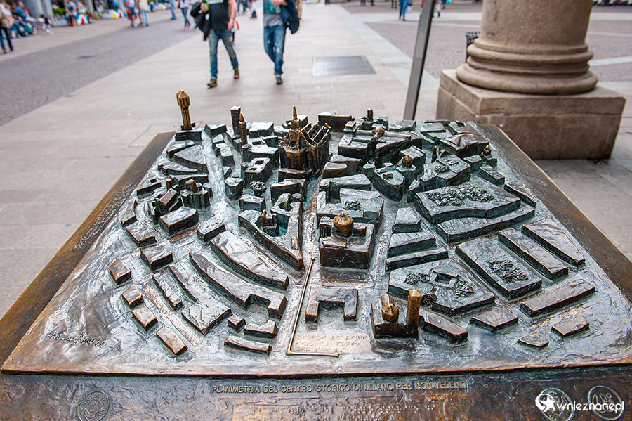 Mediolan. Makieta przedstawiająca centrum miasta. - foto: wnieznane.pl