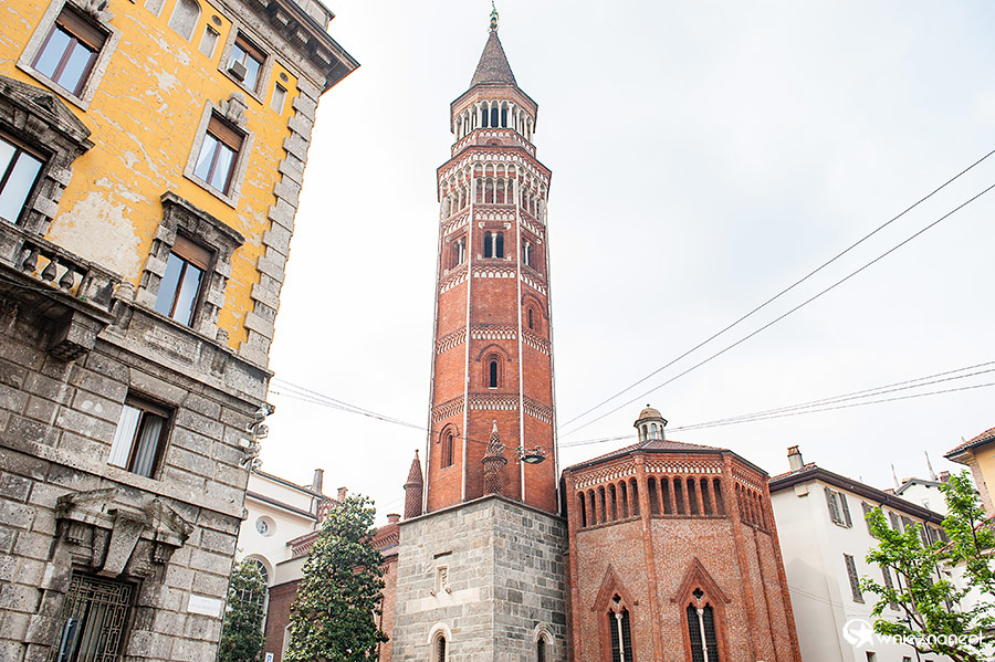 Mediolan. Chiesa di San Gottardo in Corte. - foto: wnieznane.pl
