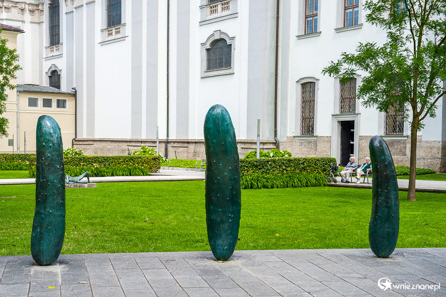 Salzburg. Instalacja przed Kollegienkirche. - foto: wnieznane.pl