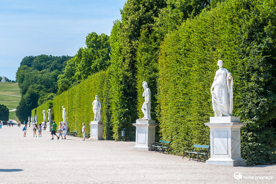 Wiedeń. Ogrody pałacowe Schonbrunn. - foto: wnieznane.pl Wiedeń. Ogrody pałacowe Schonbrunn. - foto: wnieznane.pl