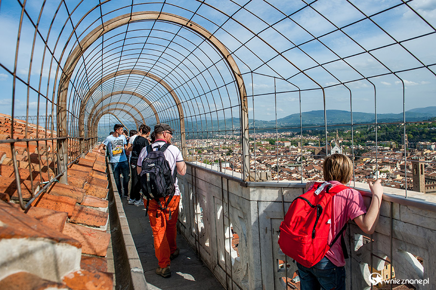 Florencja. Taras widokowy na Campanile di Giotto. - foto: wnieznane.pl