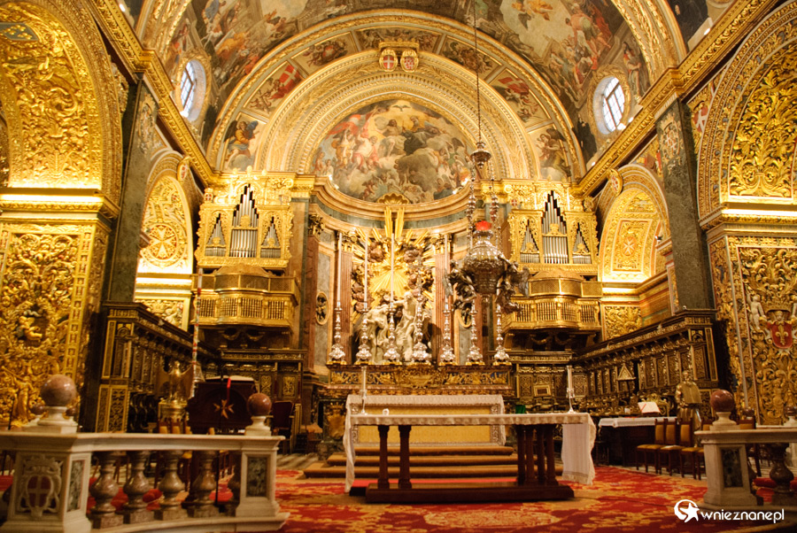 Malta. Valletta. Katedra św. Jana. - foto: wnieznane.pl