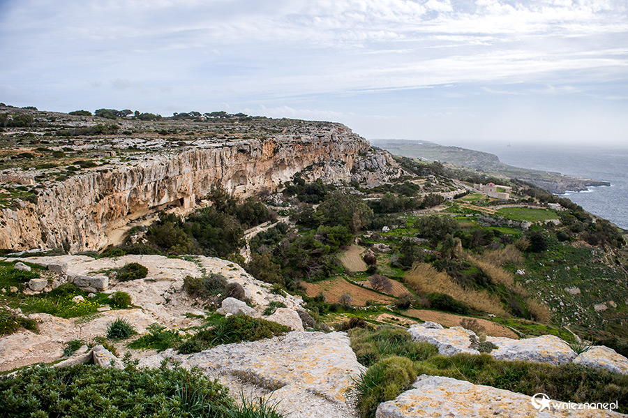 Malta. Spacer po klifach Dingli. - foto: wnieznane.pl Malta. Spacer po klifach Dingli. - foto: wnieznane.pl