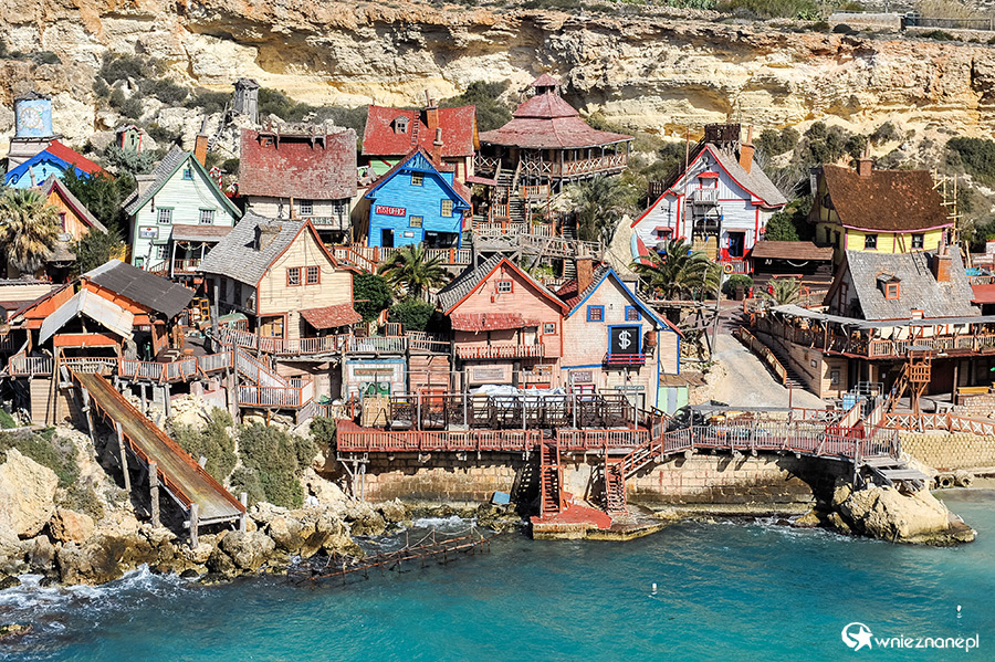 Malta. Malownicza filmowa wioska Popeye Village. - foto: wnieznane.pl Malta. Malownicza filmowa wioska Popeye Village. - foto: wnieznane.pl