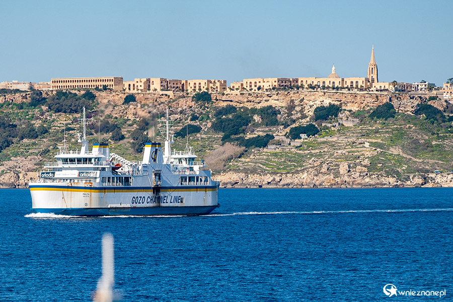 Gozo. W trakcie rejsu na wyspę. - foto: wnieznane.pl