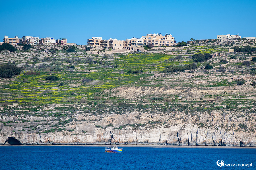Gozo. Klifowe, surowe wybrzeże wyspy. - foto: wnieznane.pl