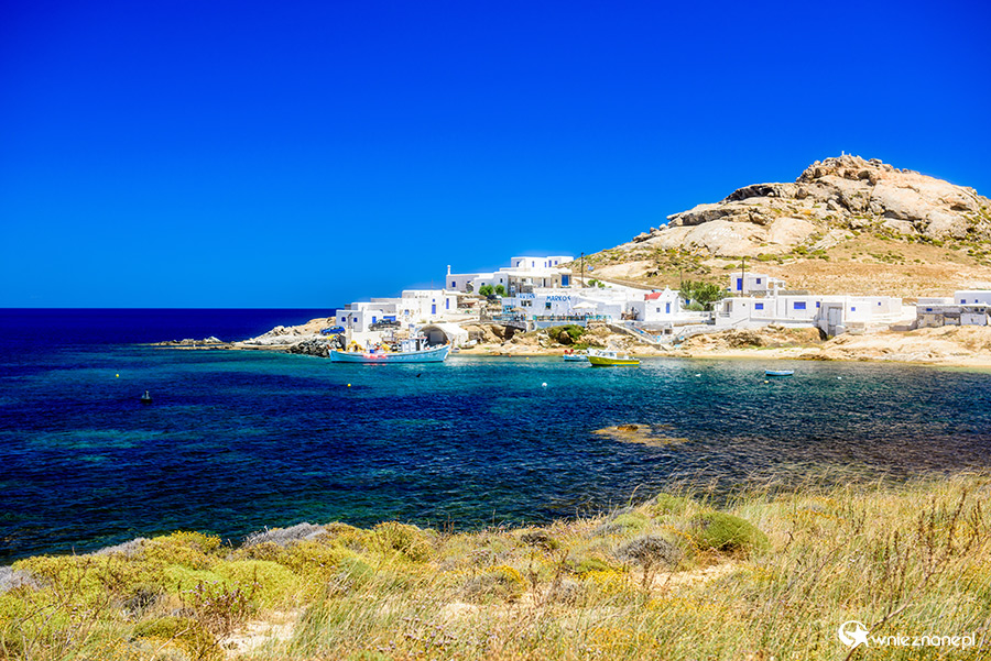 Mykonos. Okolice plaży Agia Anna i osady Divounia. - foto: wnieznane.pl Mykonos. Okolice plaży Agia Anna i osady Divounia. - foto: wnieznane.pl