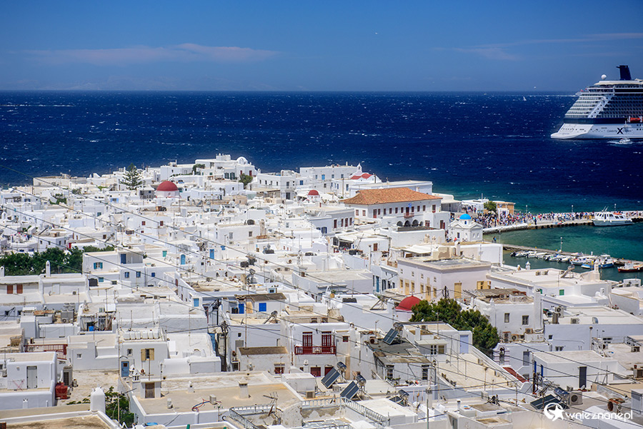 Mykonos. Panorama stolicy wyspy. - foto: wnieznane.pl
