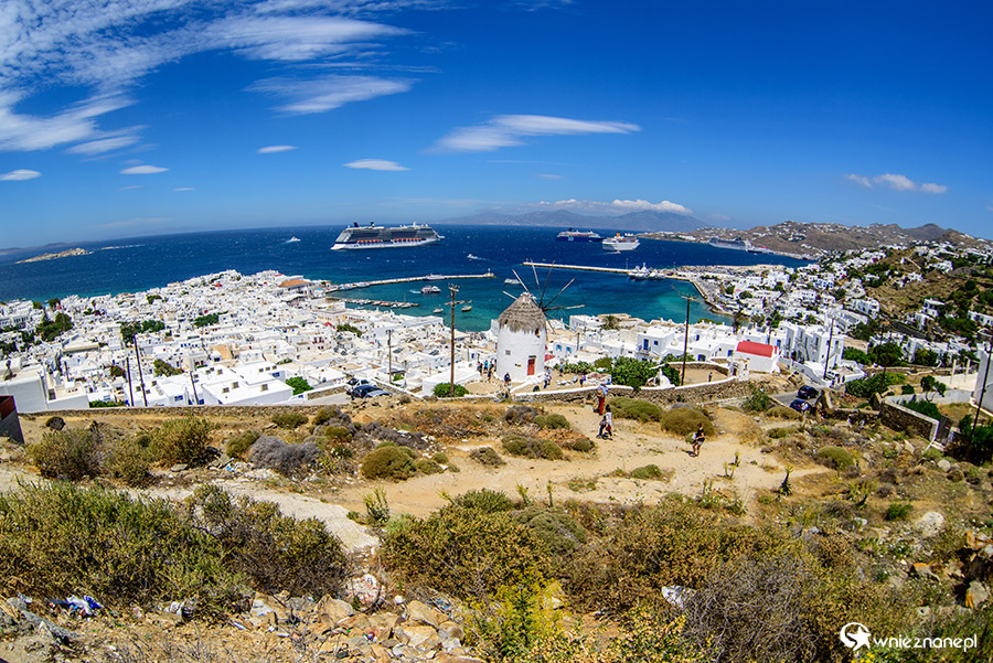 Mykonos. Panorama stolicy wyspy. - foto: wnieznane.pl Mykonos. Panorama stolicy wyspy. - foto: wnieznane.pl