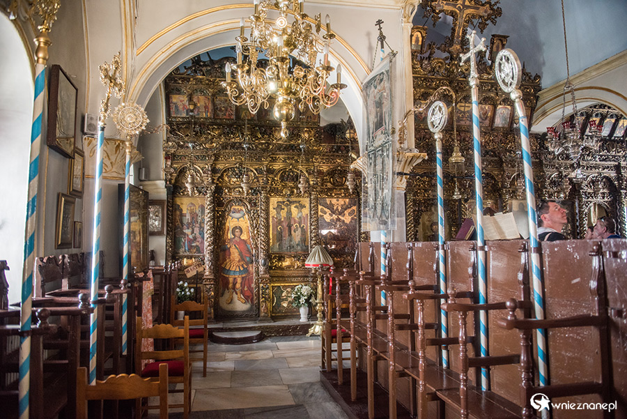 Mykonos. Klasztor Panagia Tourliani w wiosce Ano Mera. - foto: wnieznane.pl