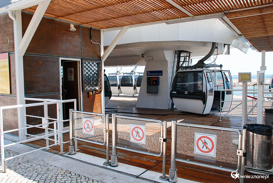 Lizbona. Kolejka linowa (Teleférico). - foto: wnieznane.pl