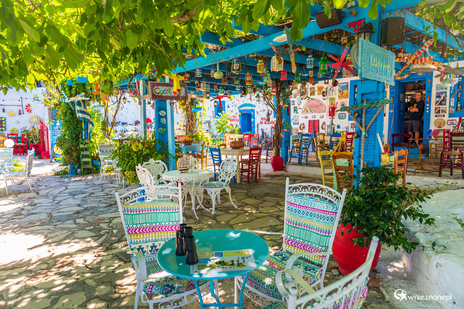 Kos. W kawiarni Watermill of Zia. - foto: wnieznane.pl Kos. W kawiarni Watermill of Zia. - foto: wnieznane.pl