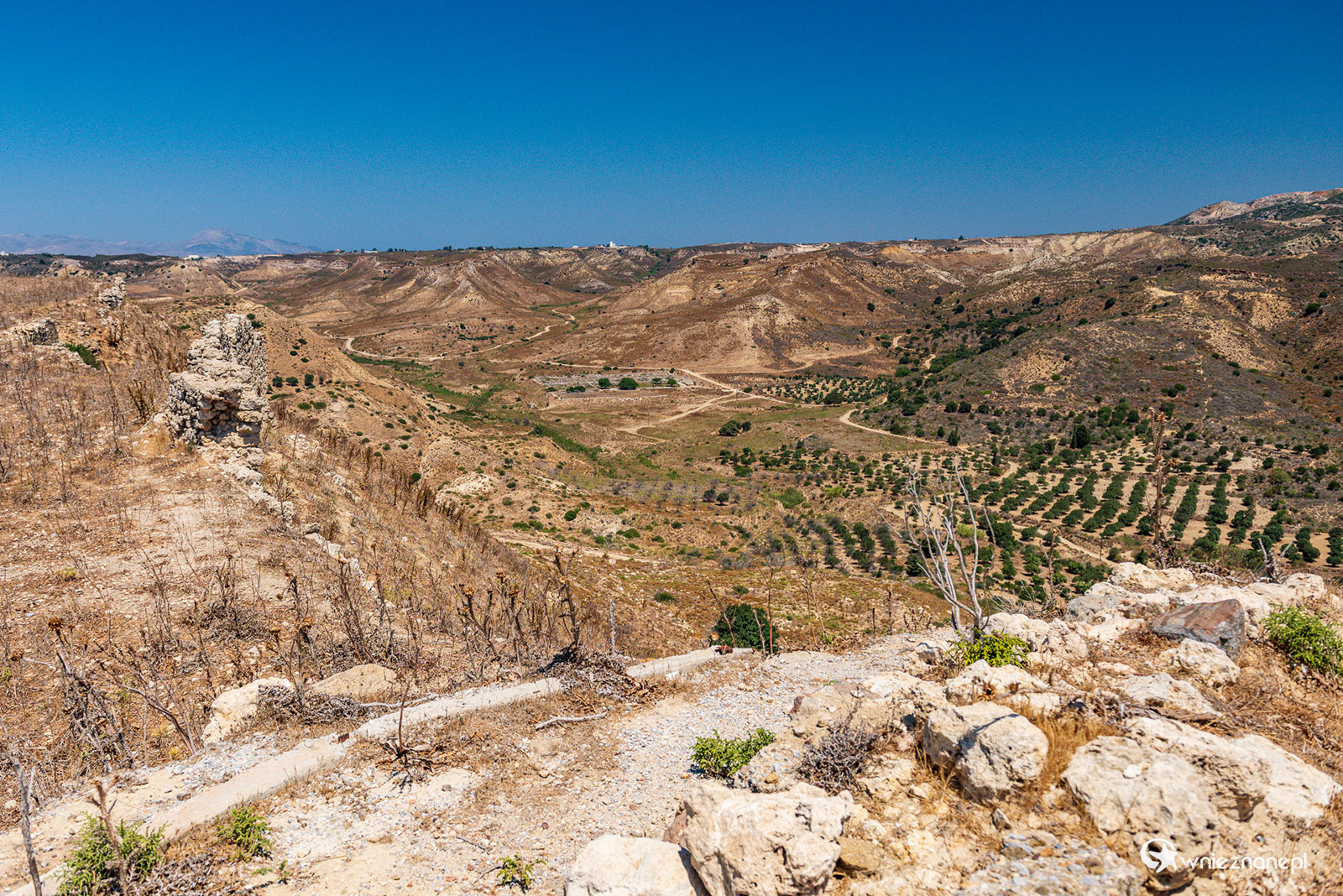 Kos. Widok na okolicę z ruin twierdzy Antimachia. - foto: wnieznane.pl