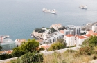 Gibraltar. Widok na zatokę z drogi na Upper Rock. - foto: wnieznane.pl